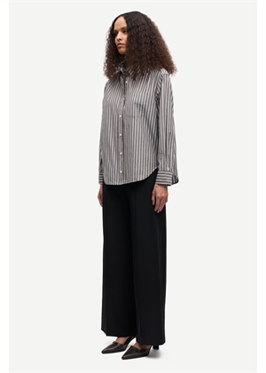 Salova pocket skjorte 15758 Brown Stripe Samsøe 